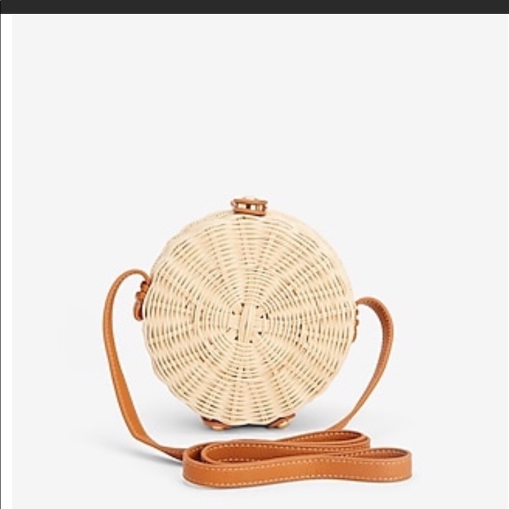 NWT Express Wicker Crossbody Bag
